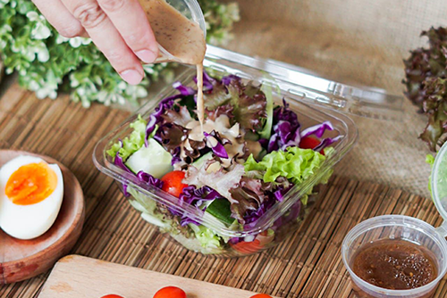 Salad with Sesame Roasted Dressing